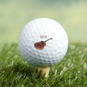 Akustische Gitarre-Cartoon-Abbildung Golfball (Insitu T-Shirt)