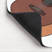 Akustische Gitarre-Cartoon-Abbildung Mousepad (Ecke)