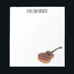 Akustische Gitarre-Cartoon-Abbildung Notizblock<br><div class="desc">Akustische Gitarre-Cartoon-Abbildung</div>