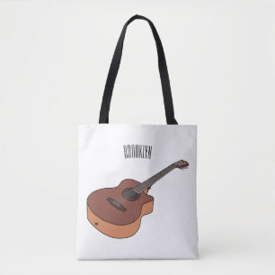 Akustische Gitarre-Cartoon-Abbildung Tasche