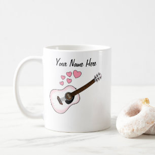 Akustische Gitarre Custom Wedding Tasse Gitarrist
