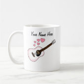 Akustische Gitarre Custom Wedding Tasse Gitarrist (Links)