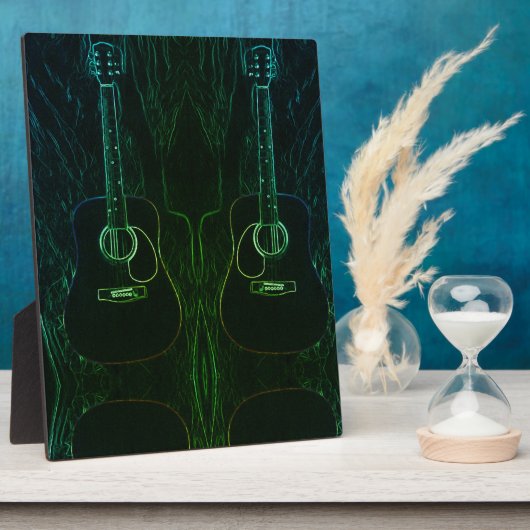 Akustische Gitarre Fotoplatte (Seite)