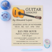 Akustische Gitarre, Gitarrenunterricht Werbung Fly Flyer (Einzeln)