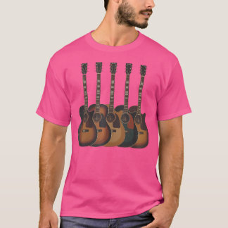 Akustische Gitarre Gitarrist Musikband Musiker T-Shirt