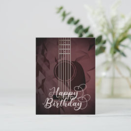 Akustische Gitarre Happy Birthday Card Dankeskarte