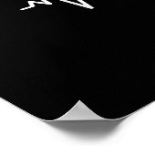 Akustische Gitarre-Heartbeat-Instrumentengitarre Poster (Ecke)