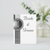 Akustische Gitarre Hochzeit Einladung (Stehend Vorderseite)