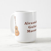 Akustische Gitarre Kaffeetasse (Vorderseite Links)