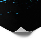 Akustische Gitarre mit Spritzern Poster (Ecke)