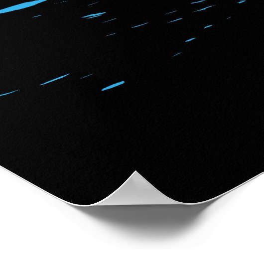 Akustische Gitarre mit Spritzern Poster (Ecke)