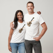 akustische Gitarre mit Text T-Shirt (Unisex)