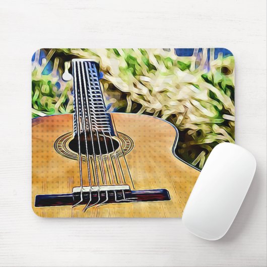 Akustische Gitarre Mousepad (Mit Mouse)