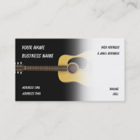 Akustische Gitarre - Music Business Card