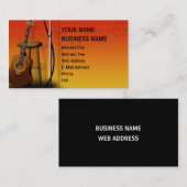 Akustische Gitarre - Music Business Card Visitenkarte (Vorne/Hinten)