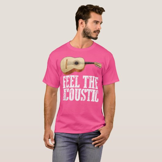 Akustische Gitarre Musiker Gitarrist Pl T-Shirt (Vorne ganz)