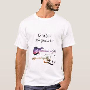 Akustische Gitarre Natur Wald Musik Bass Gitarrist T-Shirt