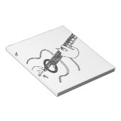 akustische Gitarre Notizblock (angewinkelt)