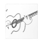 akustische Gitarre Notizblock (Vorderseite)