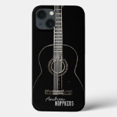 Akustische Gitarre Personalisiert Case-Mate iPhone Hülle (Rückseite)