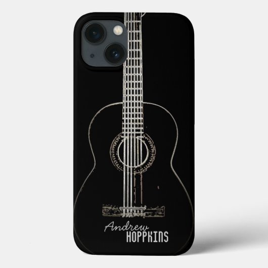 Akustische Gitarre Personalisiert Case-Mate iPhone Hülle (Rückseite)