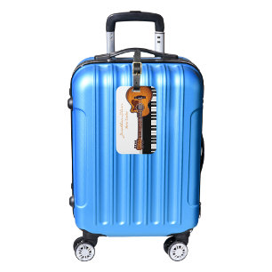 Akustische Gitarre Piano Schlüssel Musiklehrer Gepäckanhänger