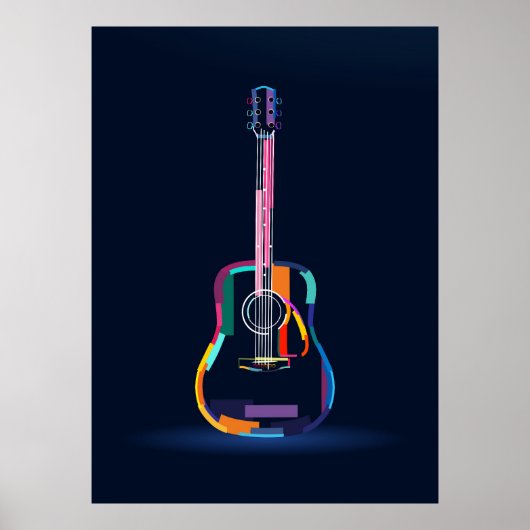 Akustische Gitarre Poster (Vorne)