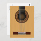 Akustische Gitarre Postkarte (Vorne/Hinten)