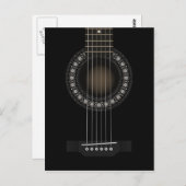 Akustische Gitarre Postkarte (Vorne/Hinten)