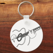 akustische Gitarre Schlüsselanhänger (Vorderseite)