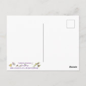 Akustische Gitarre, schwarz-weiß zeichnend Postkarte (Rückseite)