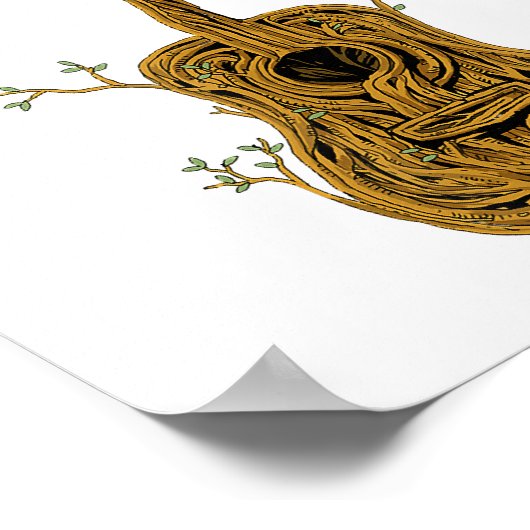 Akustische Gitarre Shirt Tree of Life Gitarre Spie Poster (Ecke)