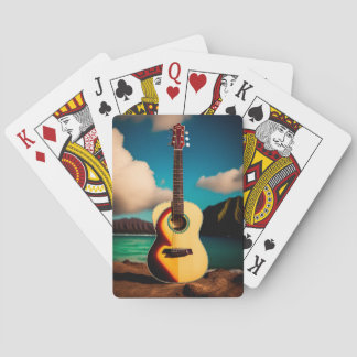 Akustische Gitarre Spielkarten