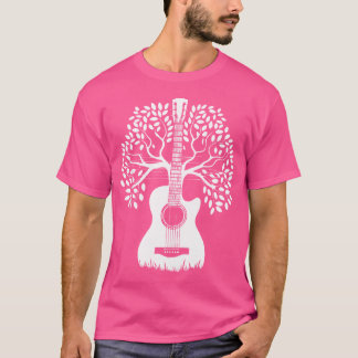 Akustische Gitarre Tree of Life Gitarre Spieler Gu T-Shirt