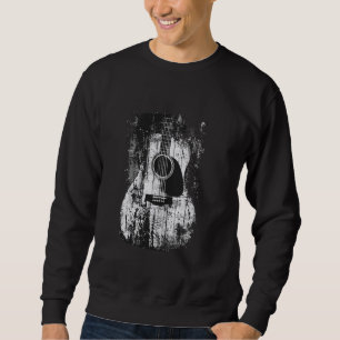 Akustische Gitarre, Vintag, gestört, Rock & Roll Sweatshirt