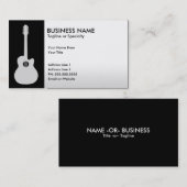 akustische Gitarre Visitenkarte (Vorne/Hinten)