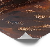 Akustische Gitarre von Sunlit Window - Impressioni Poster (Ecke)