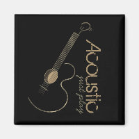 Akustische Gitarren-Logo-Magnete