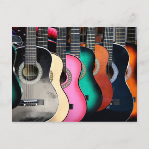 Akustische Gitarren Postkarte