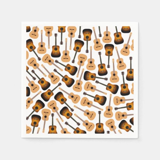 Akustische Gitarren Serviette (Vorderseite)