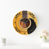 Akustische Gitarren-Uhr Große Wanduhr (Zuhause)