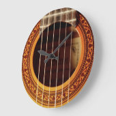 Akustische Gitarrendetails Große Wanduhr (Winkel)