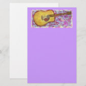 Akustische Gitarrenfarben Briefpapier (Vorne/Hinten)