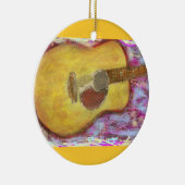 Akustische Gitarrenfarben Keramikornament (Rechts)