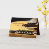 Akustische Gitarrenfotografie, glücklicher Geburts Karte (Gelbe Blume)