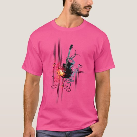 Akustische Gitarrengitarrist Musik Lover Me T-Shirt (Vorderseite)