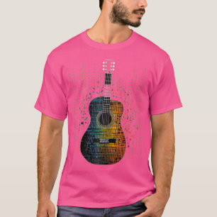 Akustische Gitarrenmatrix Style Player Gitarrist B T-Shirt