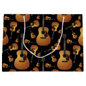 Akustische Gitarrenmusiklehrerin Große Geschenktüte (Vorderseite)