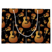 Akustische Gitarrenmusiklehrerin Große Geschenktüte (Rückseite)