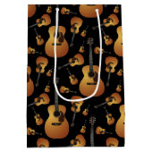 Akustische Gitarrenmusiklehrerin Mittlere Geschenktüte (Rückseite)